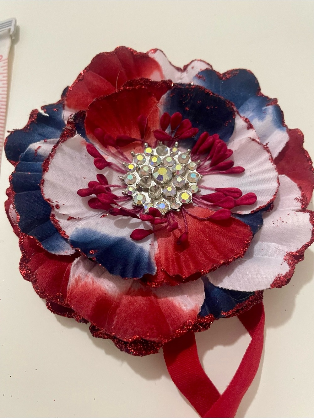 Tieks Patriotic Red, White and Blue Flower Accessory